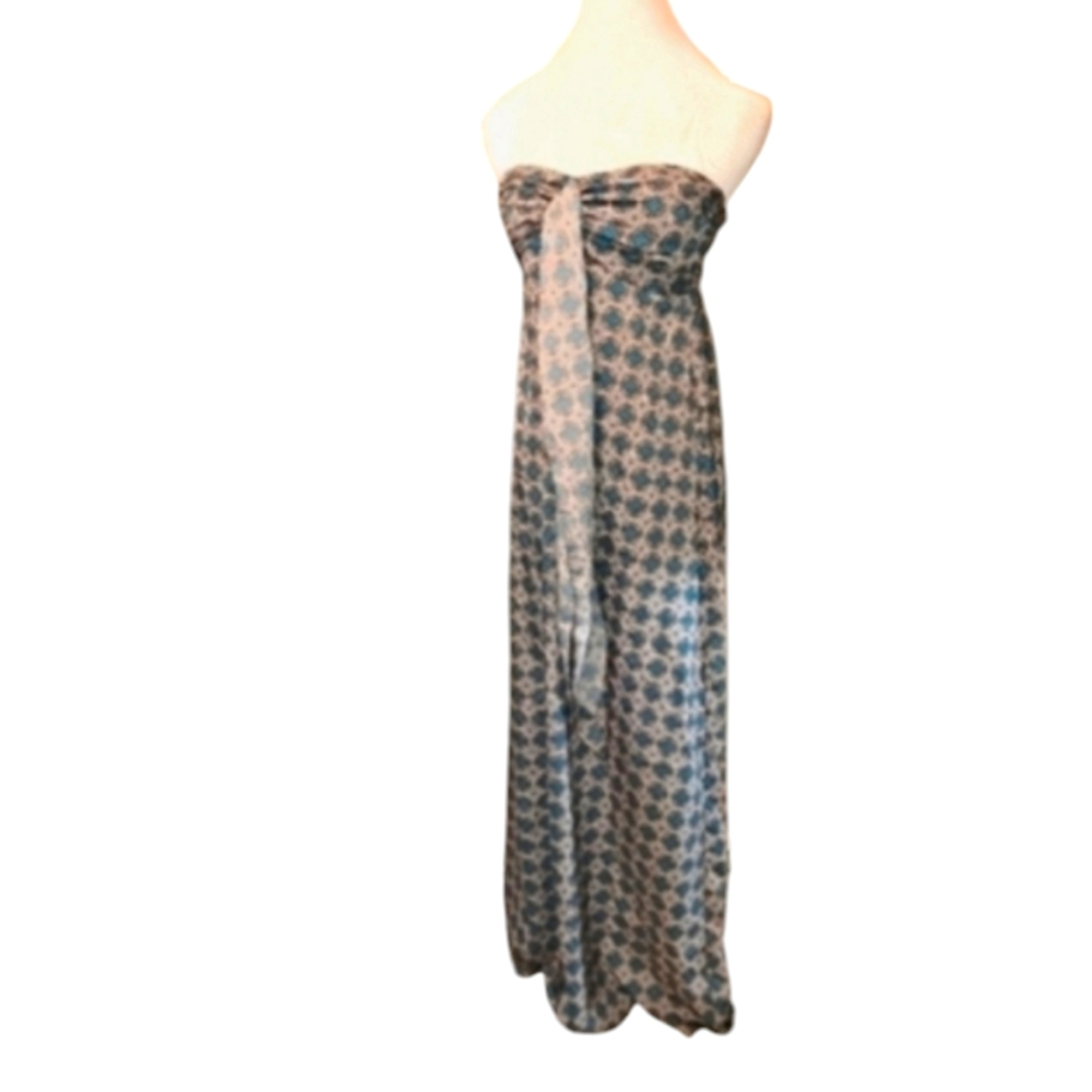 Band of Gypsies Dress. Long Floor Length Silky Sleeveless Tank Dress. Size XS